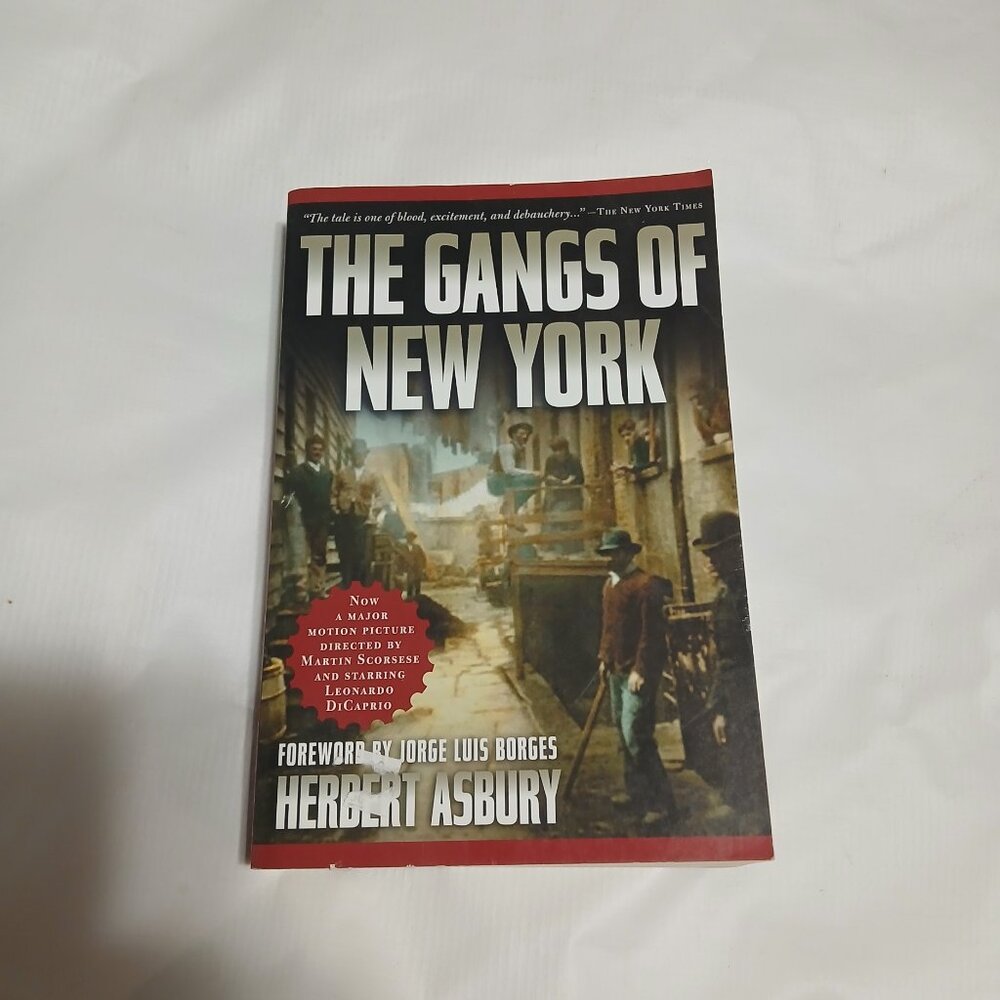 The Gangs of New York by Herbert Asbury Paperback Leonardo DiCaprio True Crime